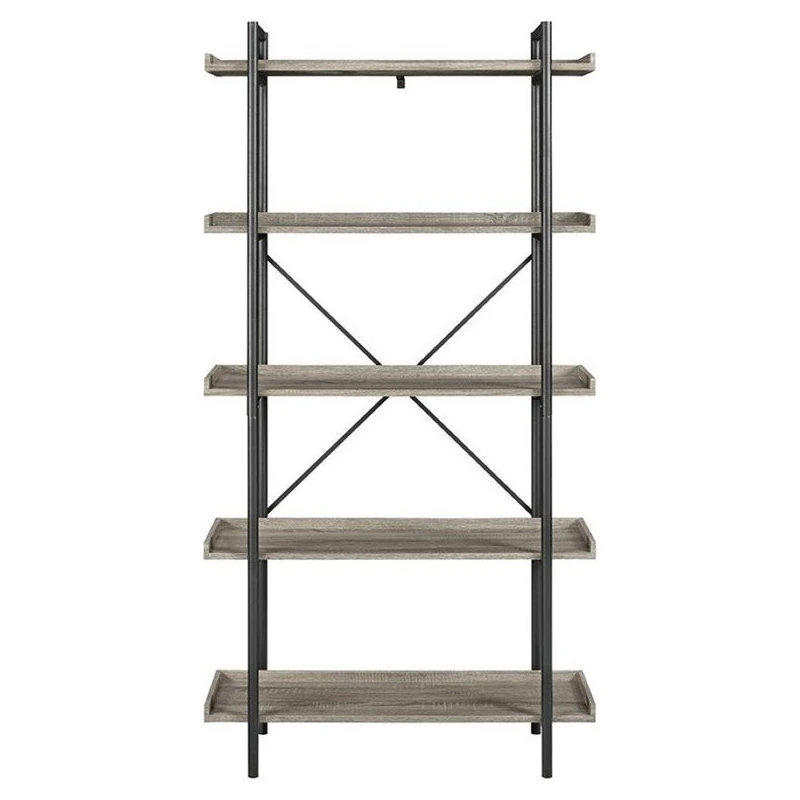 Pemberly Row 5 Shelf Bookcase In Driftwood 3 Pemberly Row 5 Shelf Bookcase In Driftwood - Image 3