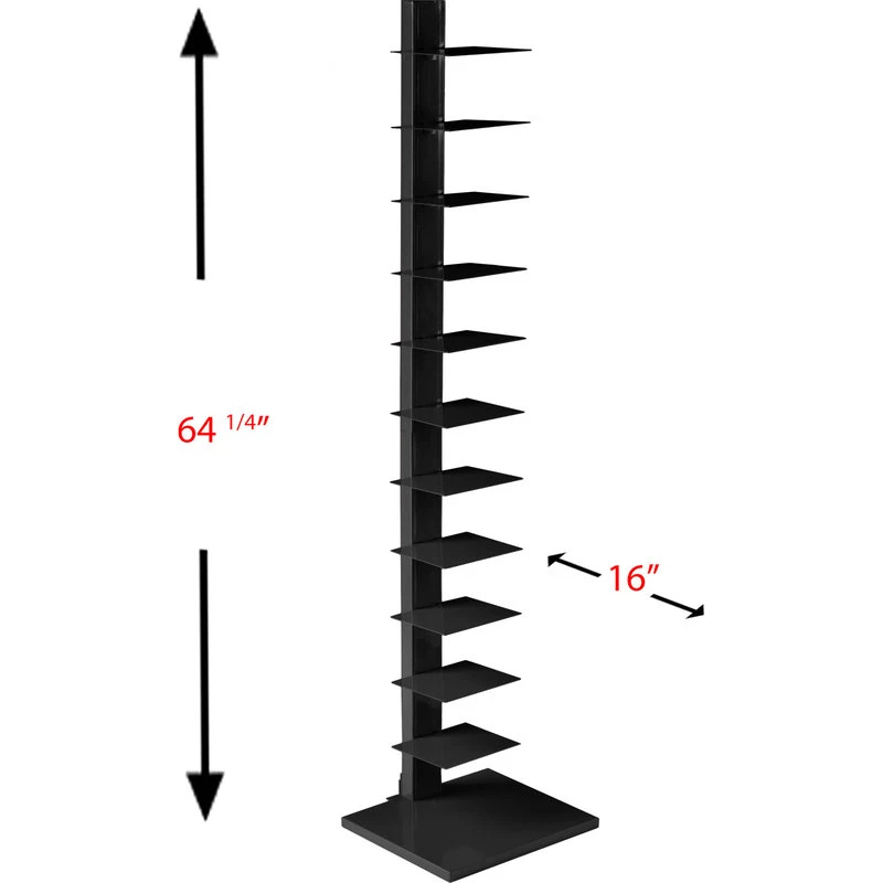SEI Furniture Spine Book Tower - Black 3 SEI Furniture Spine Book Tower - Black - Image 3