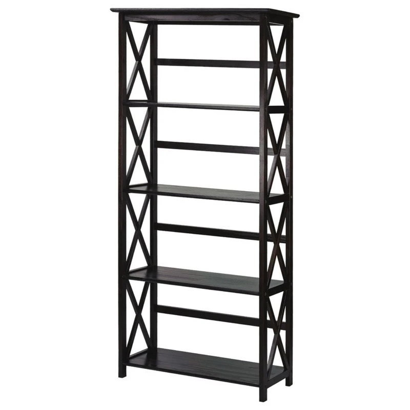 Casual Home Montego 5-Shelf Bookcase, Espresso - Image 2