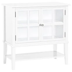 A Design Studio Primrose 2 Door Storage Cabinet, White