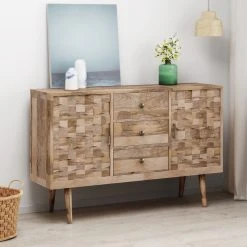 GDFStudio Zona Mid-Century Modern Handcrafted Sideboard, Mango Wood, 3 Drawer/2 Doors 8 GDFStudio Zona Mid-Century Modern Handcrafted Sideboard, Mango Wood, 3 Drawer/2 Doors -NovaSolo Shop 8531c7c30f9068d8 7395 w800 h800 b0 p0