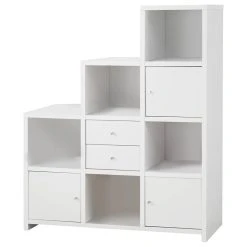 Coaster Home Furnishings Coaster Asymmetrical Bookshelf With Cube Storage Compartments