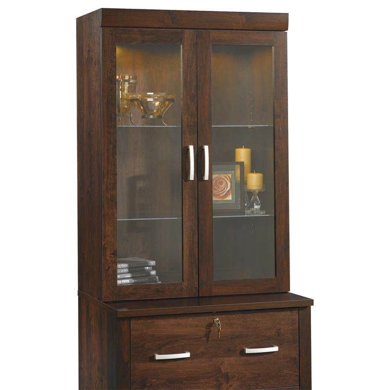 Sauder Office Port Hutch In Dark Alder