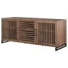 A Design Studio Radford TV Stand, 65", Weathered Oak