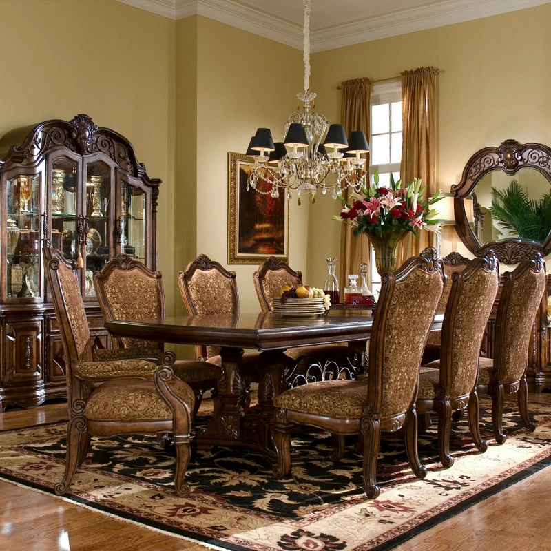 Michael Amini Windsor Court China And Buffet, Vintage Fruitwood 9 Michael Amini Windsor Court China And Buffet, Vintage Fruitwood - Image 9