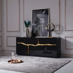 Null Paramount Buffet With Gold Accents, Glossy Black With Gold Accents 15 Null Paramount Buffet With Gold Accents, Glossy Black With Gold Accents -NovaSolo Shop 8ff10761015e37a7 7708 w800 h800 b0 p0