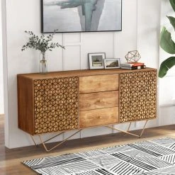 Gild Callerton 63" Wide Solid Wood Sideboard 20 Gild Callerton 63" Wide Solid Wood Sideboard -NovaSolo Shop 92418a2202c8a048 7840 w800 h800 b0 p0