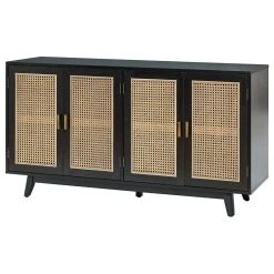 Karat Home TV Stand For TVs Up To 65", Black