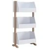 Smart Home Furniture 3-Shelf Contemporary Wood Fruit Rack In White/Natural