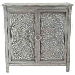 Brimfield & May Farmhouse Gray Wood Cabinet 22670
