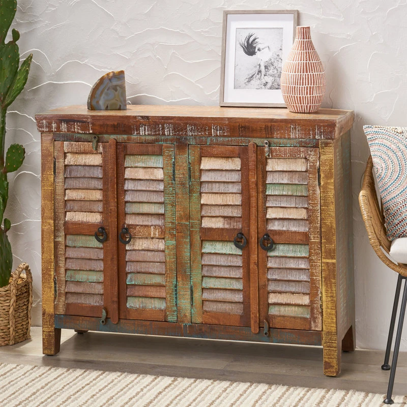GDFStudio Muriel Recycled Wood Cabinet 2 GDFStudio Muriel Recycled Wood Cabinet - Image 2