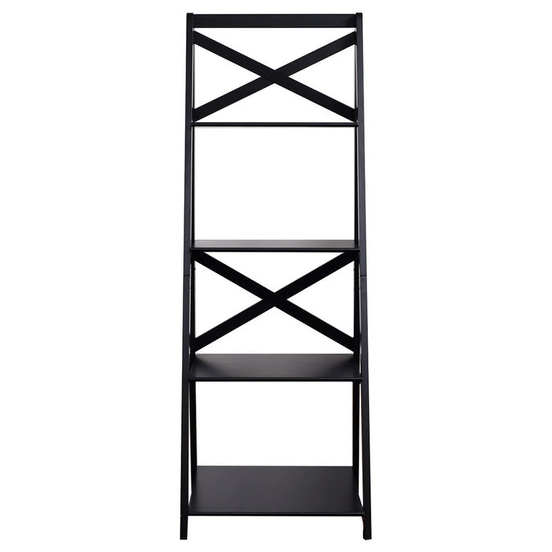 Costway 4-Tier Ladder Shelf Bookshelf Bookcase Storage Display Leaning Home 5 Costway 4-Tier Ladder Shelf Bookshelf Bookcase Storage Display Leaning Home - Image 5