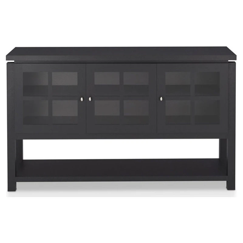Furniture Of America E-Commerce By Enitial Lab Furniture Of America Tellun Contemporary Wood Multi-Storage Buffet In Black - Image 3