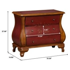 Home Fare Oxblood Red Two-Tone Wooden Bombay 3 Drawer Chest 8 Home Fare Oxblood Red Two-Tone Wooden Bombay 3 Drawer Chest -NovaSolo Shop a0a12b7a0115fa29 2861 w800 h800 b1 p0