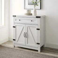 Walker Edison 30" Farmhouse Barn Door Accent Cabinet - Brushed White 15 Walker Edison 30" Farmhouse Barn Door Accent Cabinet - Brushed White -NovaSolo Shop a0a199540062c198 7514 w800 h800 b0 p0