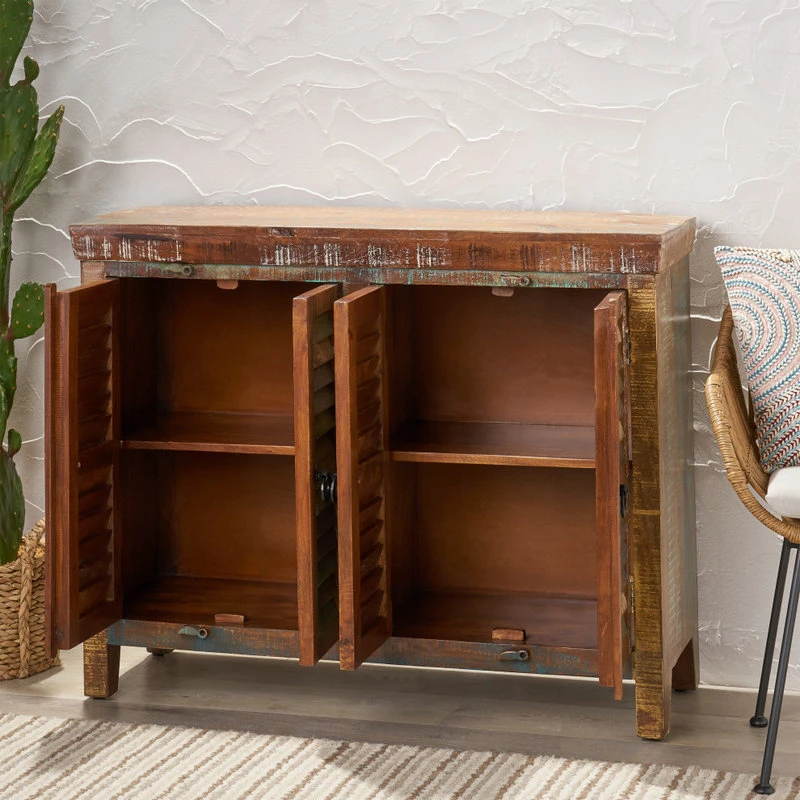 GDFStudio Muriel Recycled Wood Cabinet 3 GDFStudio Muriel Recycled Wood Cabinet - Image 3