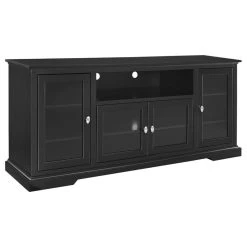 Walker Edison 70" Traditional Wood TV Stand - Black