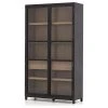 Four Hands Millie Cabinet-Drifted Black/Drifted Oak