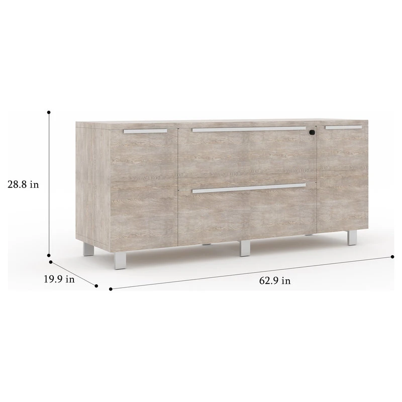Unique Furniture K123 Credenza, Gray 4 Unique Furniture K123 Credenza, Gray - Image 4