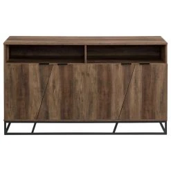 Walker Edison 58" Angled Door Sideboard, Reclaimed Barnwood -NovaSolo Shop a461358d0011fabb 1262 w800 h800 b1 p0