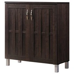 Baxton Studio Excel Modern And Contemporary Dark Brown Sideboard Storage Cabinet