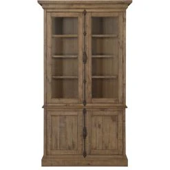 Magnussen Home Furnishings Magnussen Willoughby China Cabinet In Weathered Barley