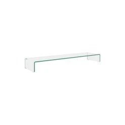 Vida XL International B.V. Vidaxl Tv Stand / Monitor Riser Glass Clear 47.2"x11.8"x5.1"