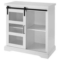 Walker Edison 32" Modern Accent Buffet Cabinet - Solid White