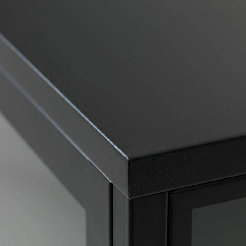 Unique Furniture Glass & Metal Display Cabinet, Tall 7 Unique Furniture Glass & Metal Display Cabinet, Tall - Image 7