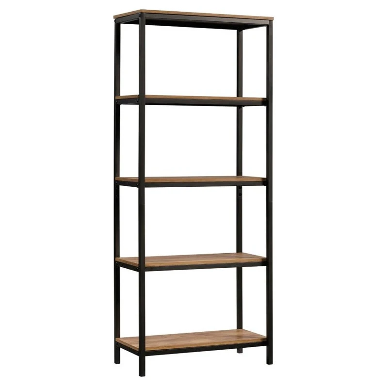 Sauder North Avenue Engineered Wood/Metal Bookcase In Sindoori Mango