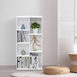 Furinno 11048 7-Cube Reversible Open Shelf, White -NovaSolo Shop b0b15240099df8ac 0671 w800 h800 b0 p0