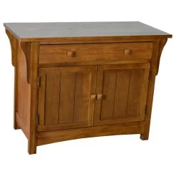 Crafters And Weavers Mission Solid Oak Sideboard Cabinet, Entry Way Console