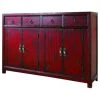 Beaumont Lane 58" Red Asian Accent Chest