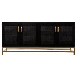 SEI Furniture Alessandra Contemporary 4-Door Media Console