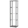 Coaster Home Furnishings Coaster 4 Shelf Glass Curio Cabinet In Black