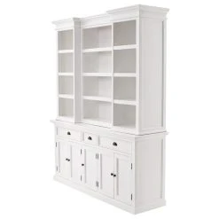 NovaSolo Halifax Kitchen Hutch Cabinet With 5 Doors 3 Drawers