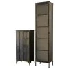 Kalalou, Inc. Iron And Glass Two Door Apothecary Cabinet
