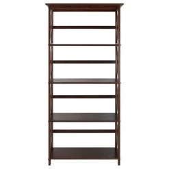 Casual Home Montego 5-Shelf Bookcase, Walnut