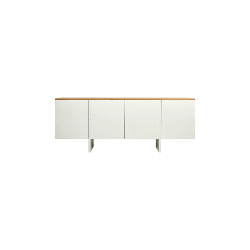 TEMAHOME Edge Sideboard, White And Oak 1 TEMAHOME Edge Sideboard, White And Oak