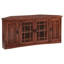 Leick Home Leick 56" Corner TV Stand In Mission Oak