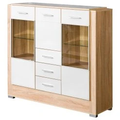 Maxima House CARMELO Sideboard, White/Sonoma Oak