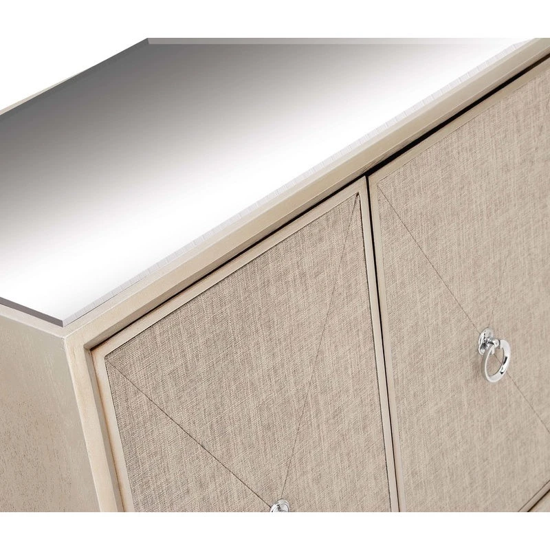 Brimfield & May Glam Beige Wood Cabinet 39851 - Image 6