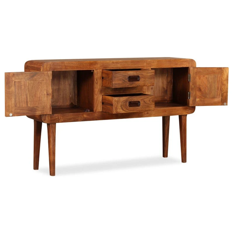 Vida XL International B.V. VidaXL Solid Wood Acacia Sideboard With Honey Finish Highboard Storage Cabinet 8 Vida XL International B.V. VidaXL Solid Wood Acacia Sideboard With Honey Finish Highboard Storage Cabinet - Image 8