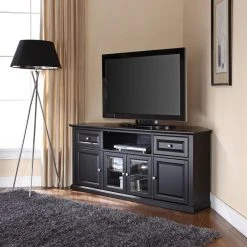 Crosley 60" Corner TV Stand, Black 5 Crosley 60" Corner TV Stand, Black -NovaSolo Shop cbd1f9d8064f6e04 2929 w800 h800 b0 p0