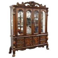Acme Furniture ACME Dresden Hutch And Buffet, Cherry Oak