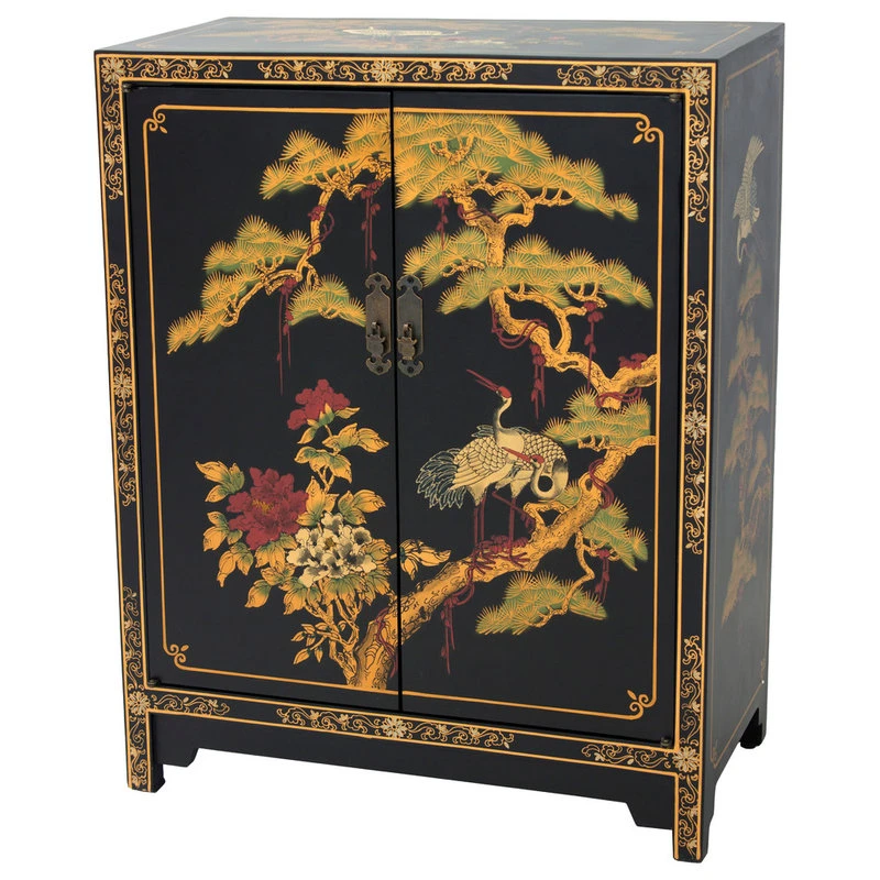 Oriental Furniture Black Lacquer Cabinet 1 Oriental Furniture Black Lacquer Cabinet