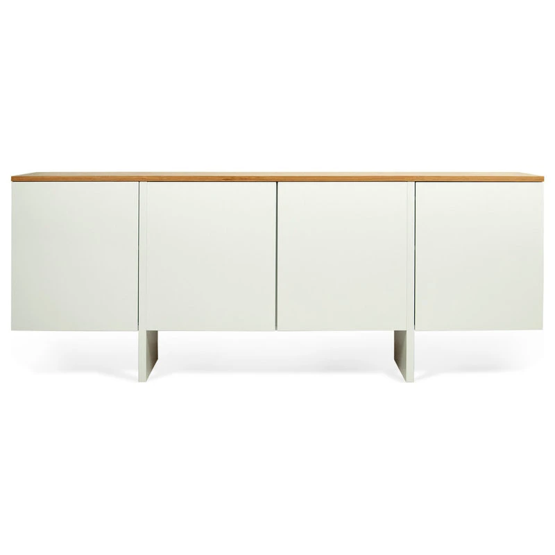 TEMAHOME Edge Sideboard, White And Oak 2 TEMAHOME Edge Sideboard, White And Oak - Image 2