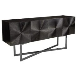 Alternative view of Safavieh Zena Black Nickel Buffet, Black