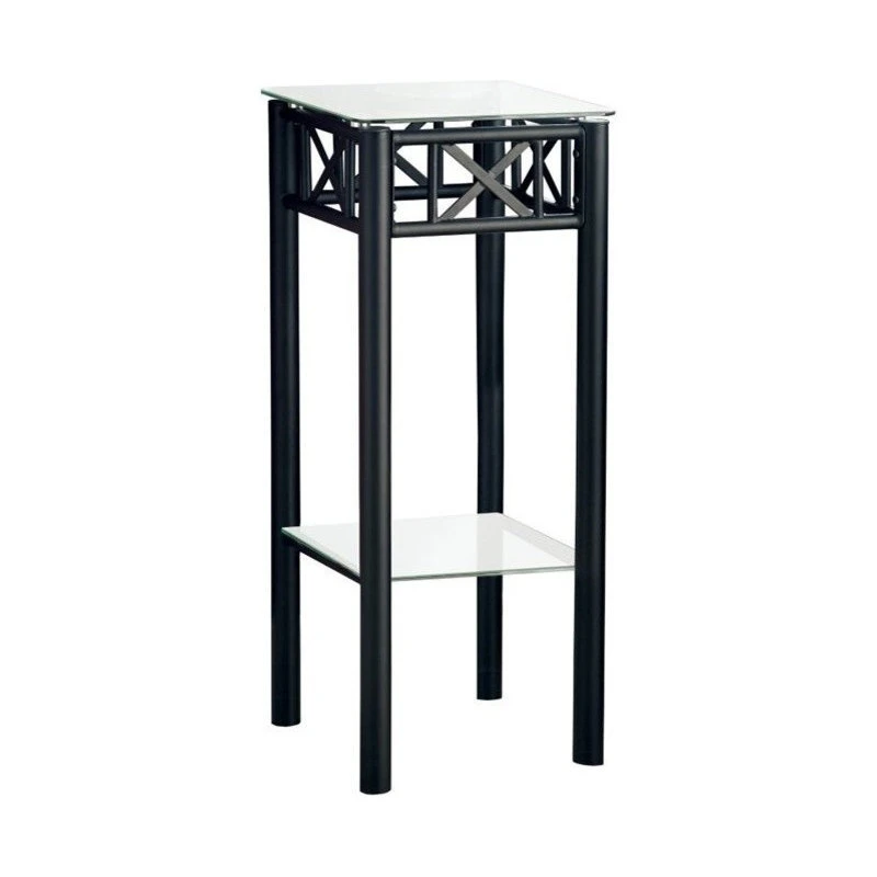 Monarch Accent Table Side End Plant Stand Square Living Room Bedroom Metal Black 3 Monarch Accent Table Side End Plant Stand Square Living Room Bedroom Metal Black - Image 3