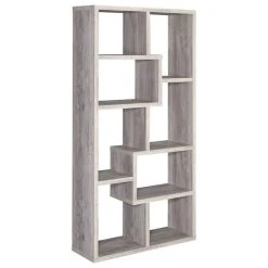 Coaster Home Furnishings Coaster Contemporary Tall Spacious Wooden Bookcase In Gray Driftwood